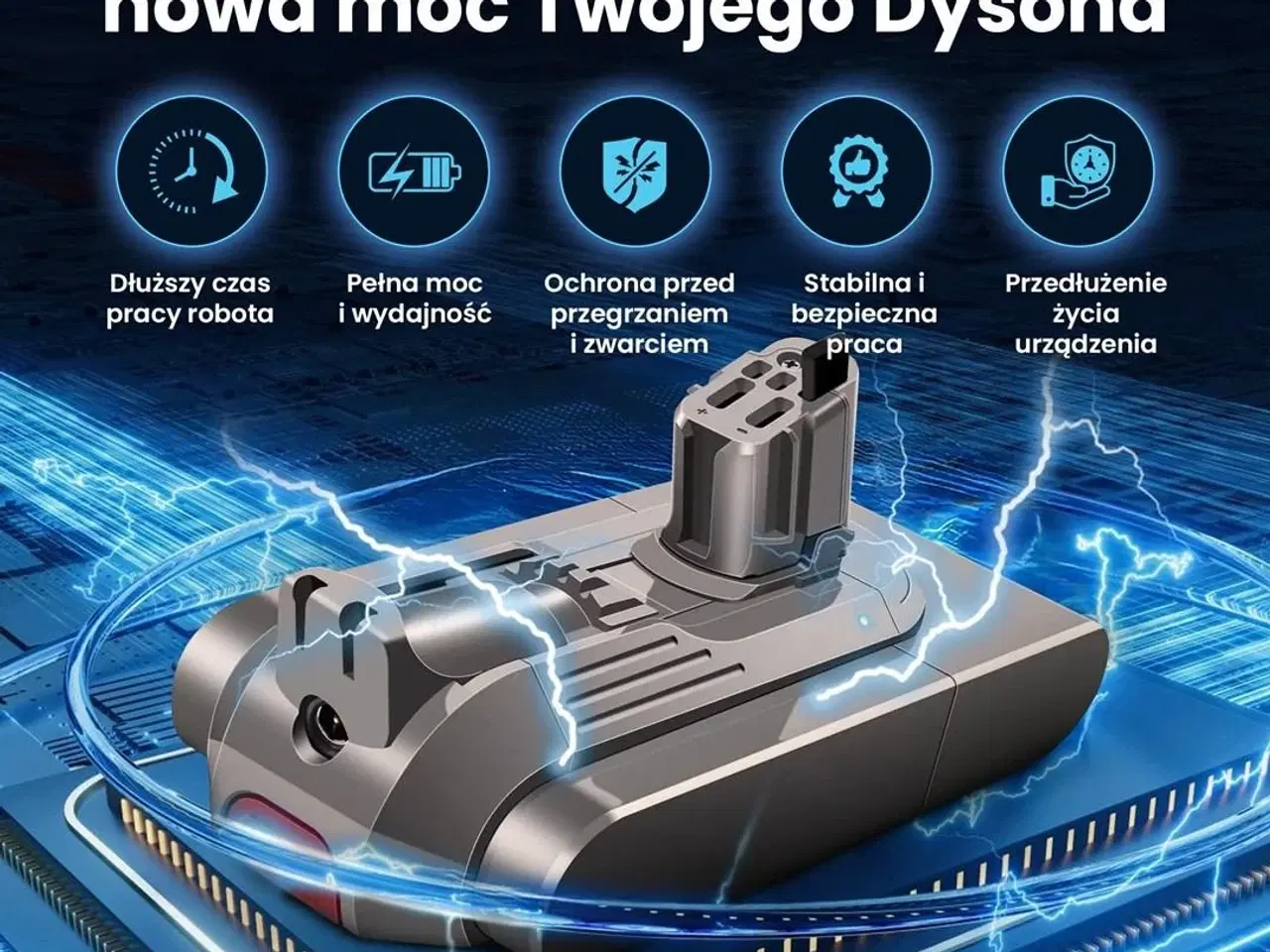 Billede 8 - Extralink batteri til Dyson V11 (Click Type) – 25,2 V 3000 mAh