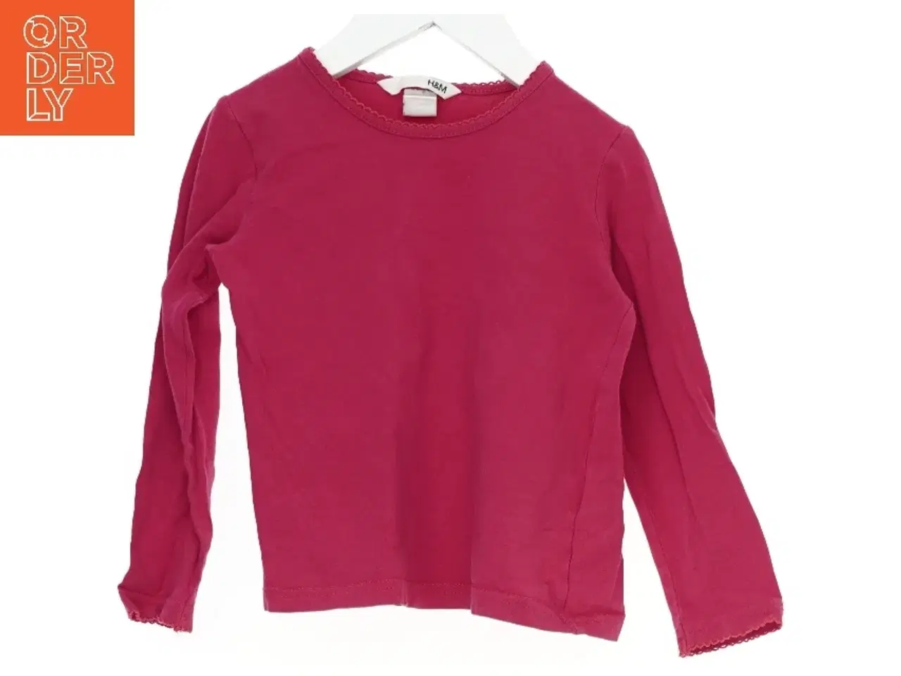 Billede 1 - Langærmet rød bluse fra H&M fra H&M (str. 104)