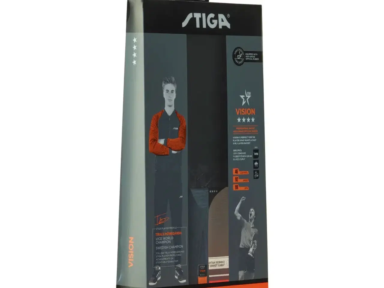 Billede 2 - Bordtennis bat Stiga Vision Carbon 4 Star