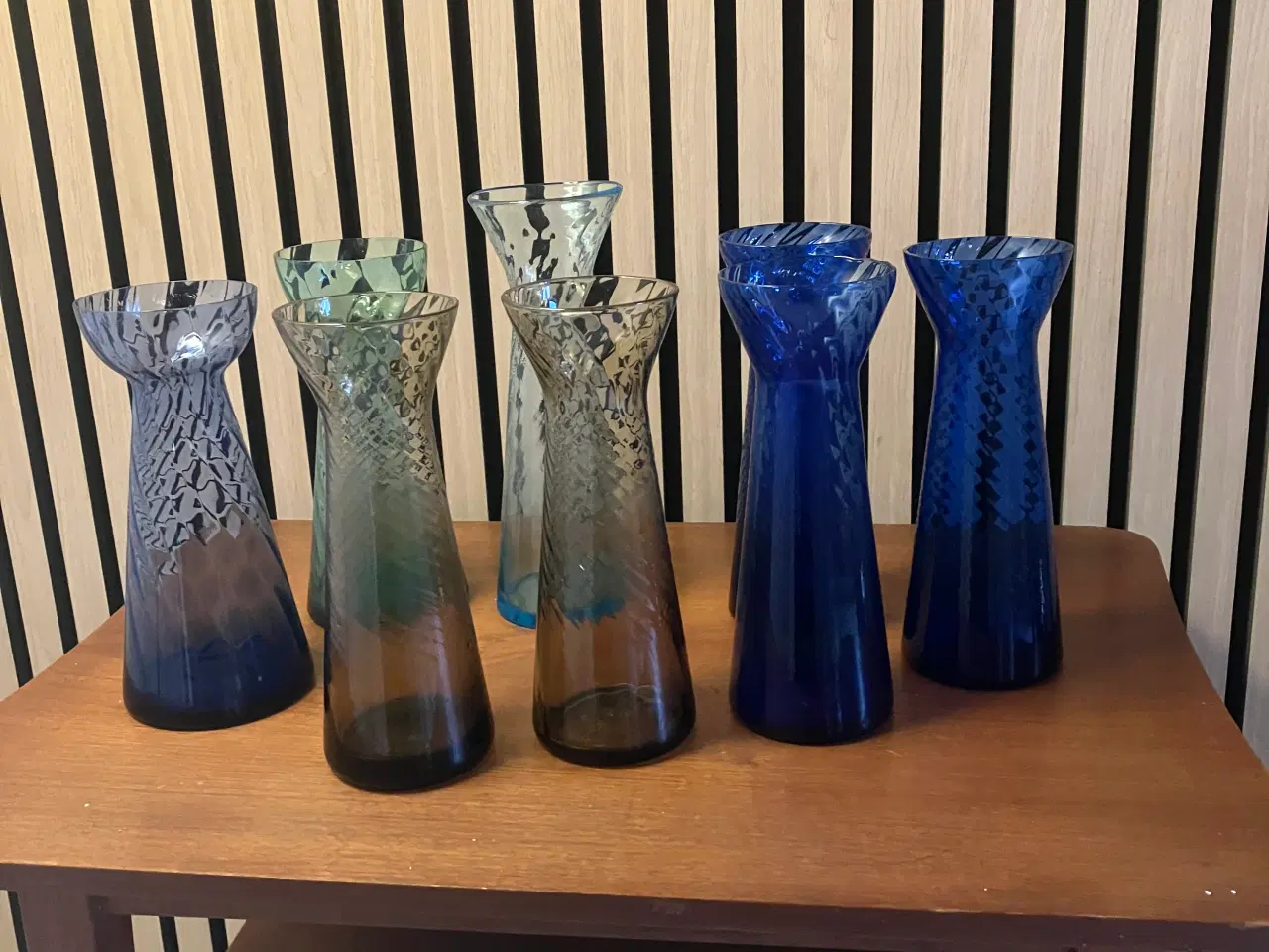 Billede 1 - Hyacintglas med optiske striber i god stand