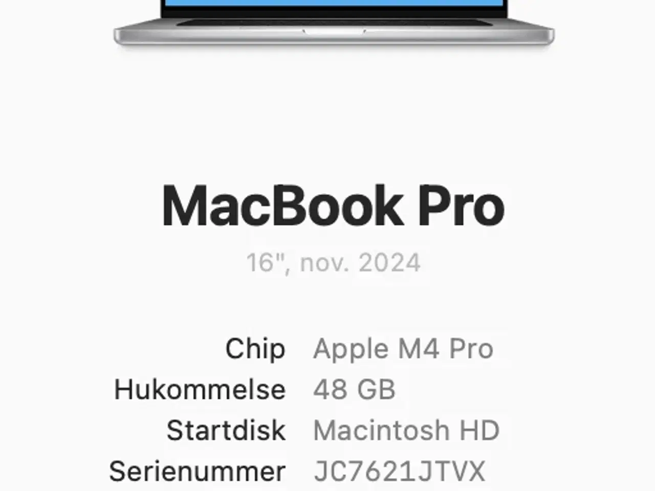Billede 2 - Apple MacBook Pro M4, 48 Gb Ram, 1Tb SSD