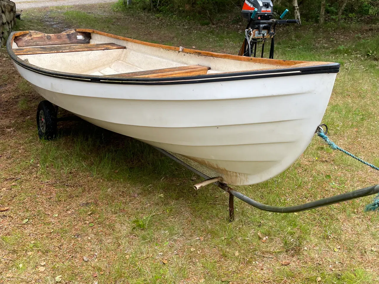 Billede 5 - Jolle 410cm lang mrk Poca  med 8 hk Mariner motor