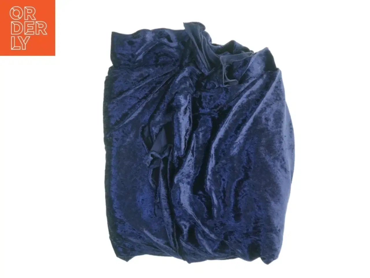 Billede 1 - Blåt nervøs velour (str. 233 x 163 cm)