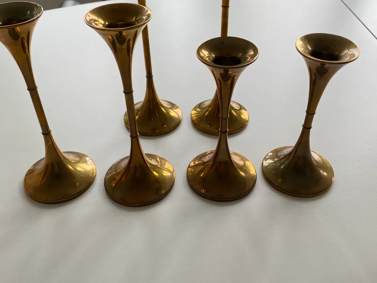 Billede 2 - F. W. Danish Design messingstager. 6 stk. 