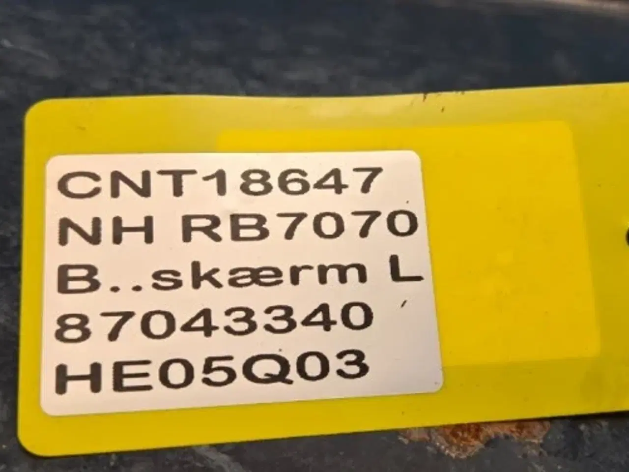 Billede 12 - New Holland BR7070 Beskyttelseskærm 87043340