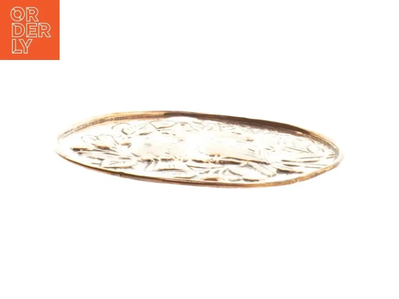 Billede 2 - kobber platte med fugle motiv (str. 18 cm)