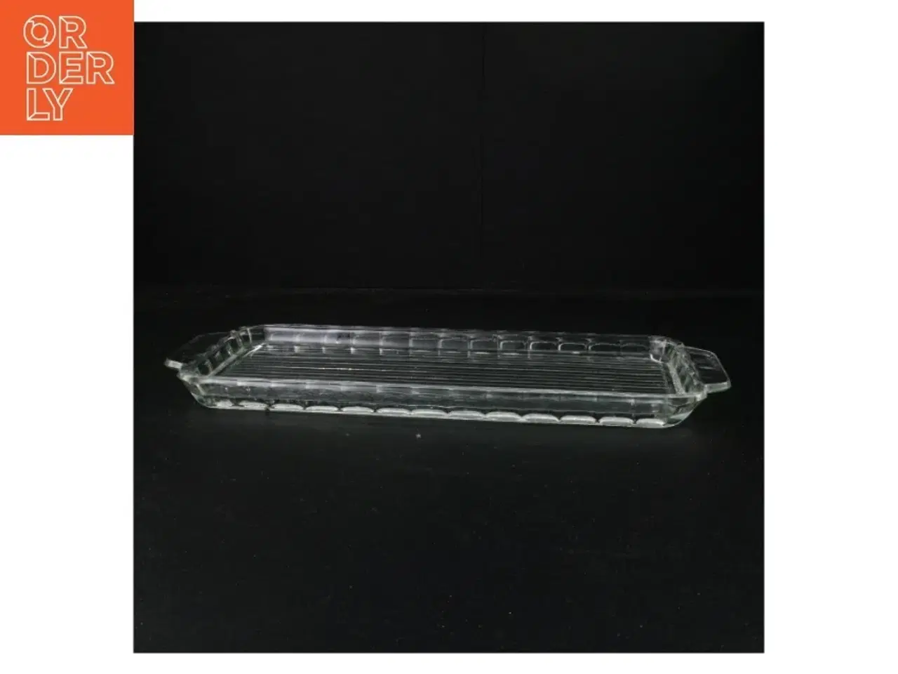 Billede 1 - Rektangulær glasfad (str. 37 x 15 cm)