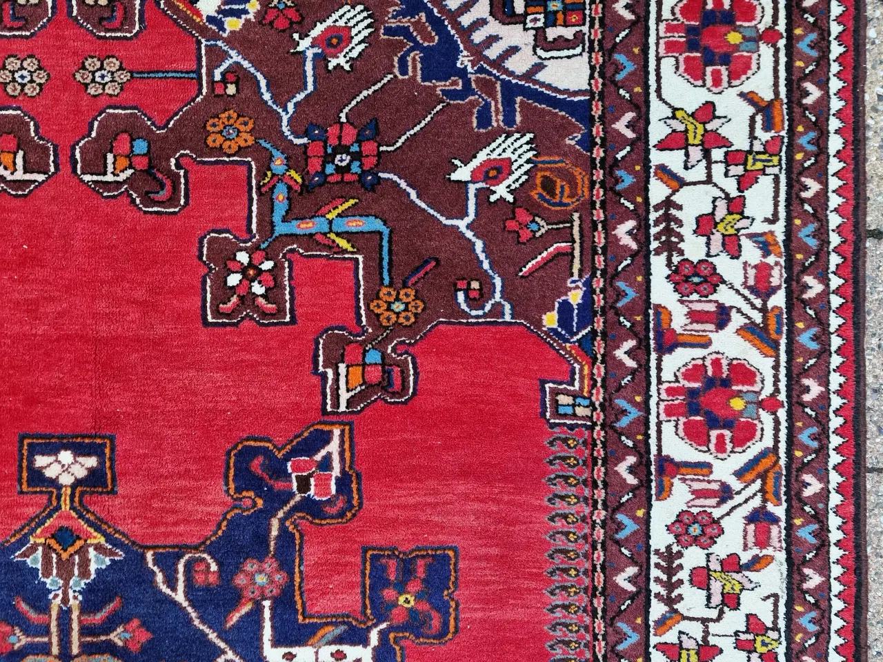 Billede 6 - Flot ægte persisk Hamadan tæppe.