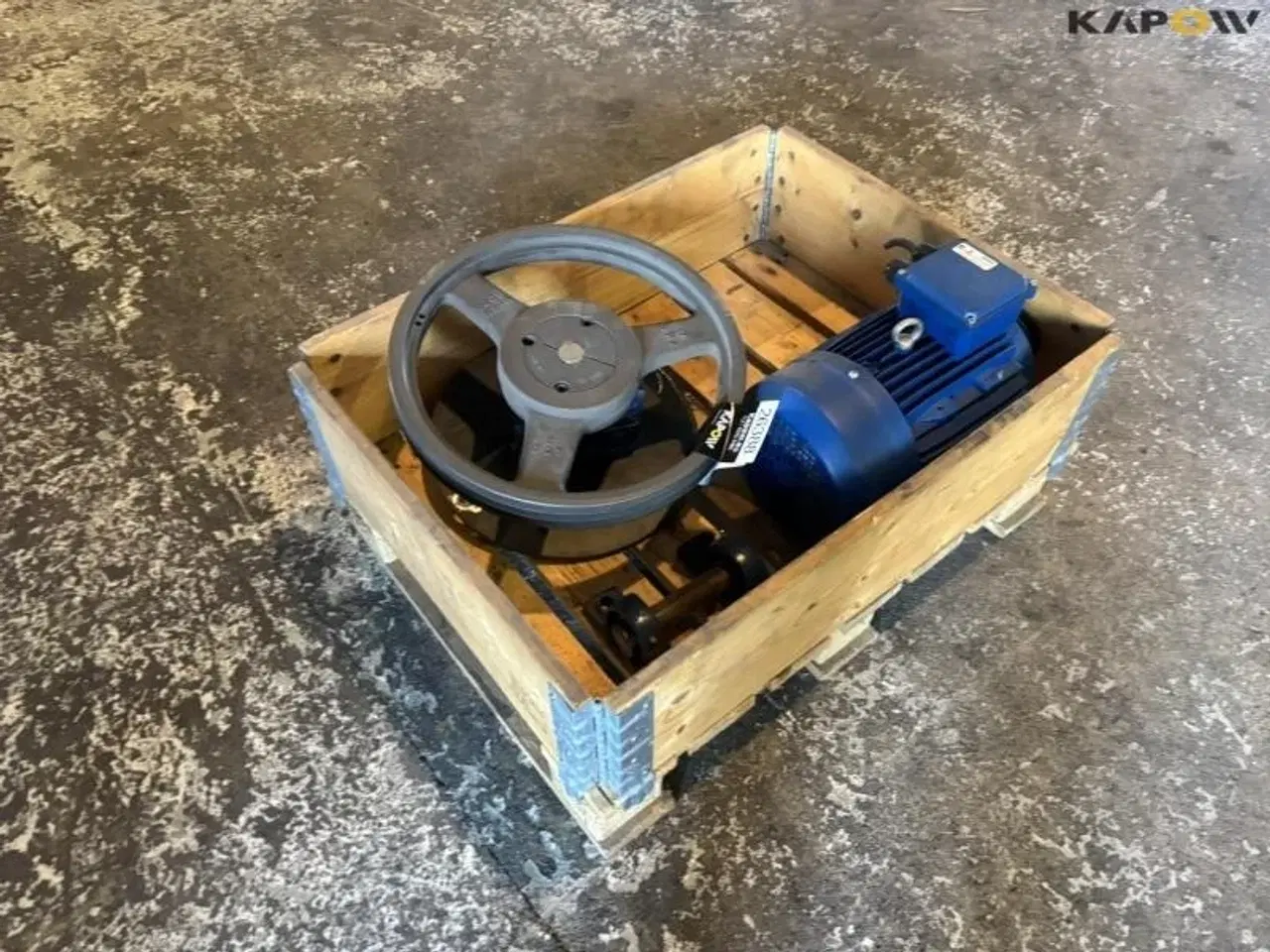 Billede 1 - - - - Elmotor og remskiver