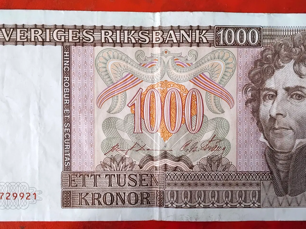 Billede 1 - SVERIGE 1000 KR KRONOR / 1000 KRONER 1985 Karl XIV