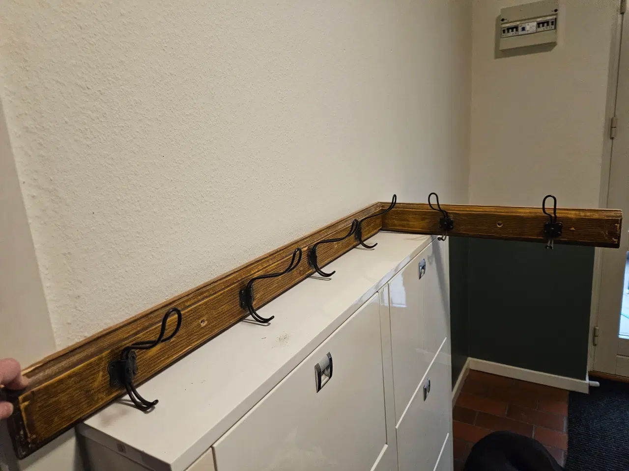 Billede 1 - Antik hjørne knagerække