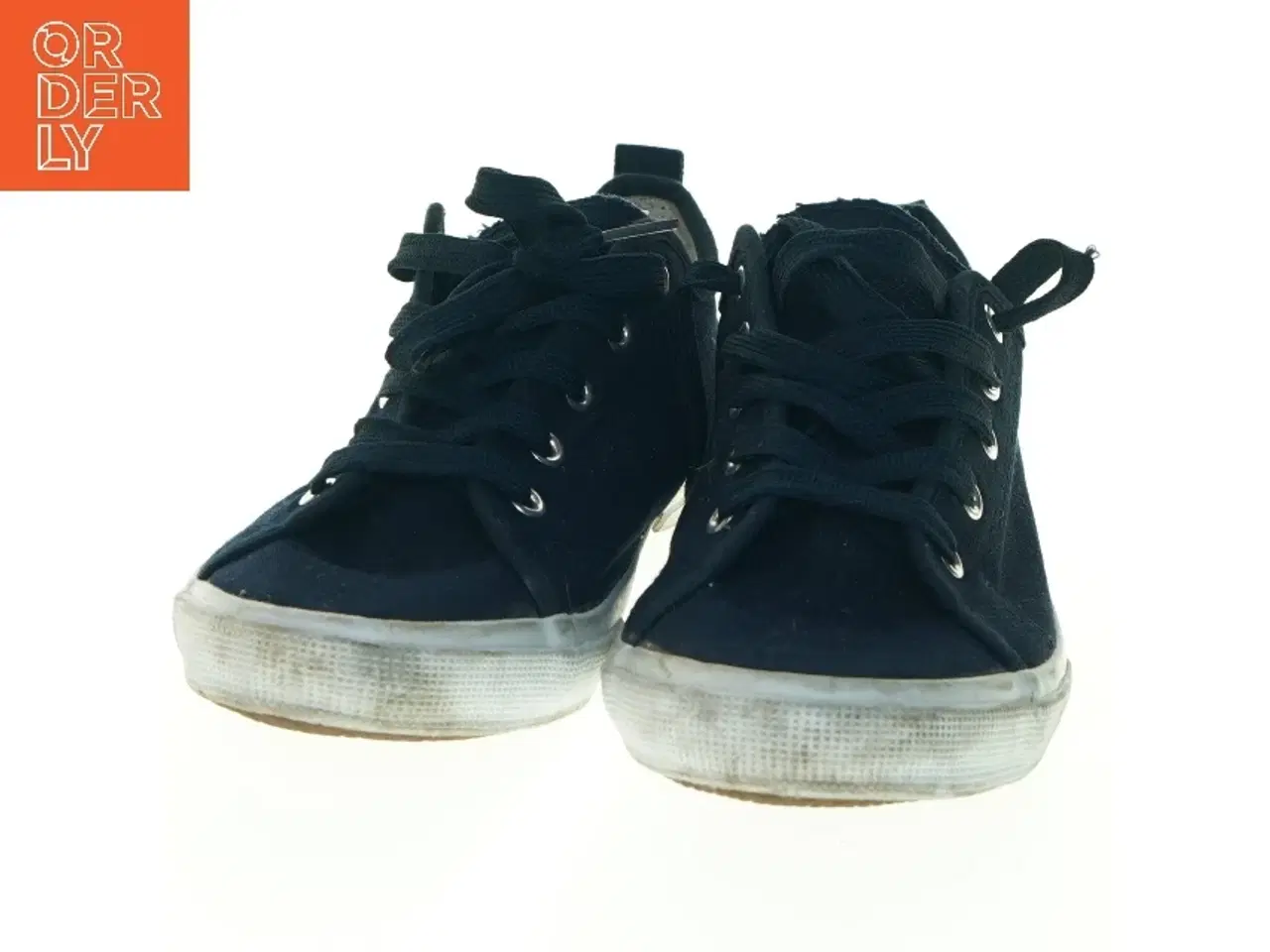 Billede 3 - Brugte marineblå lærredssko fra Walkx (str. 41)