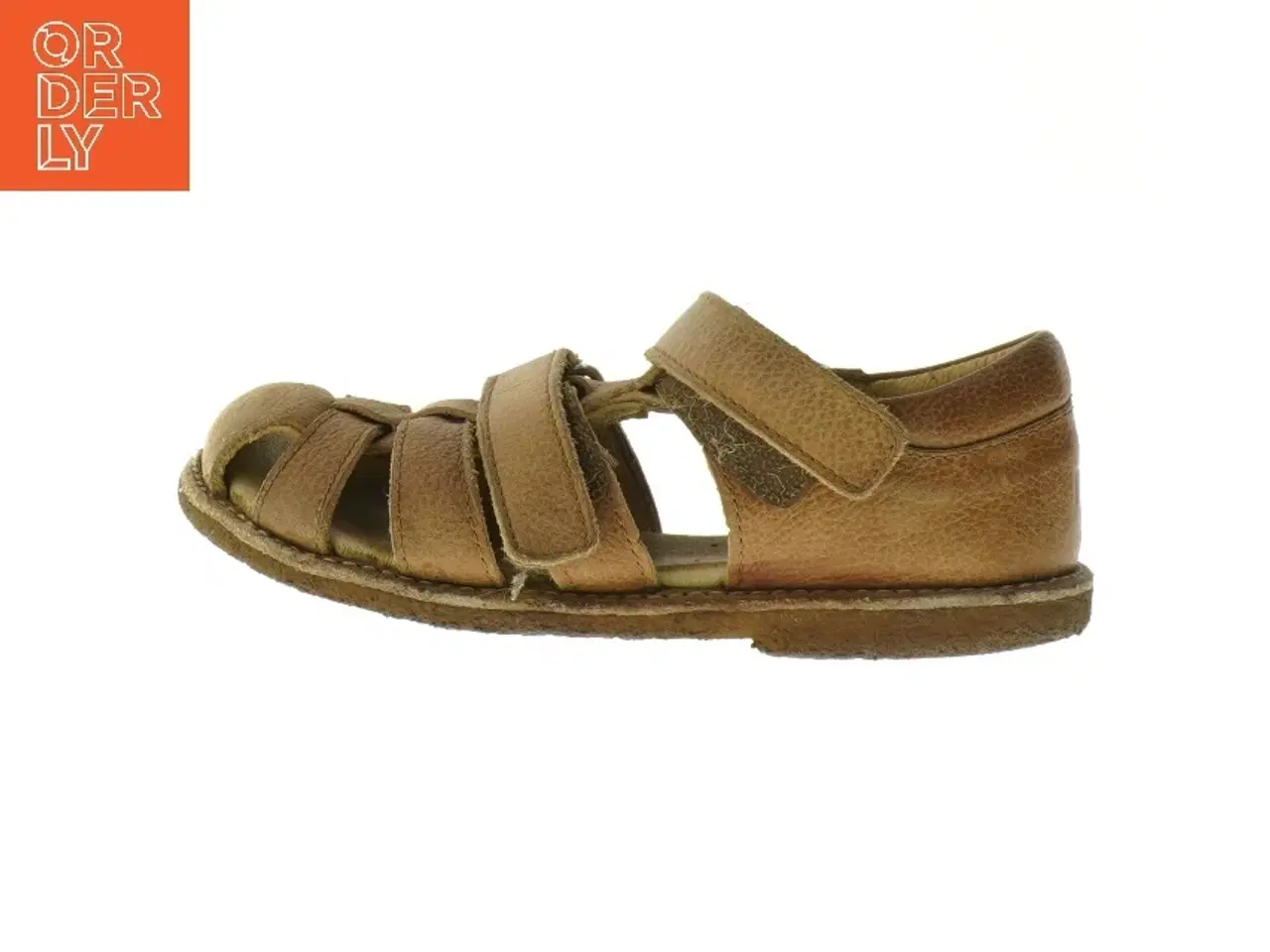 Billede 1 - Brune lædersandaler til børn (str. 21 cm)