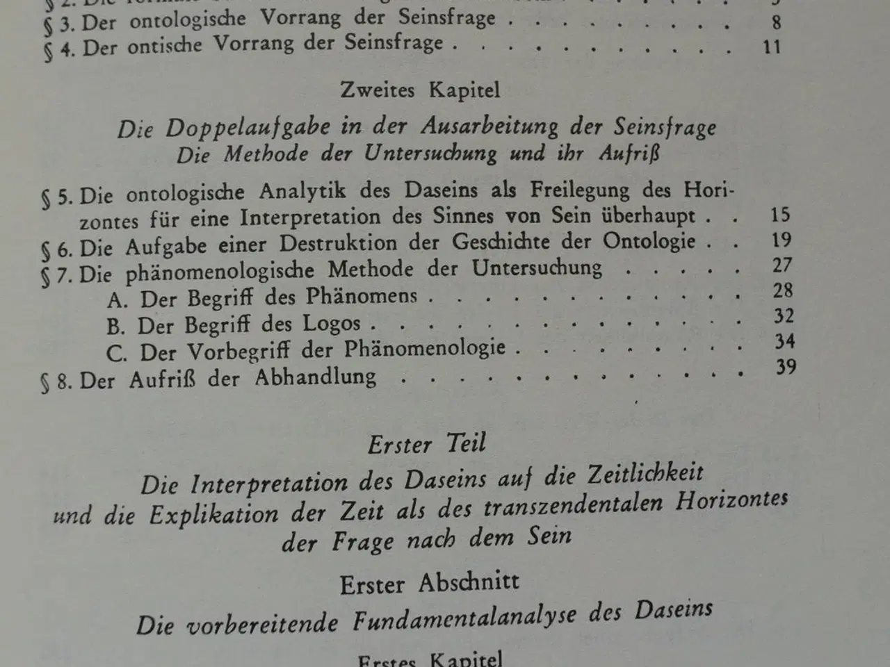 Billede 2 - sein und zeit, von martin heidegger emne: filosofi