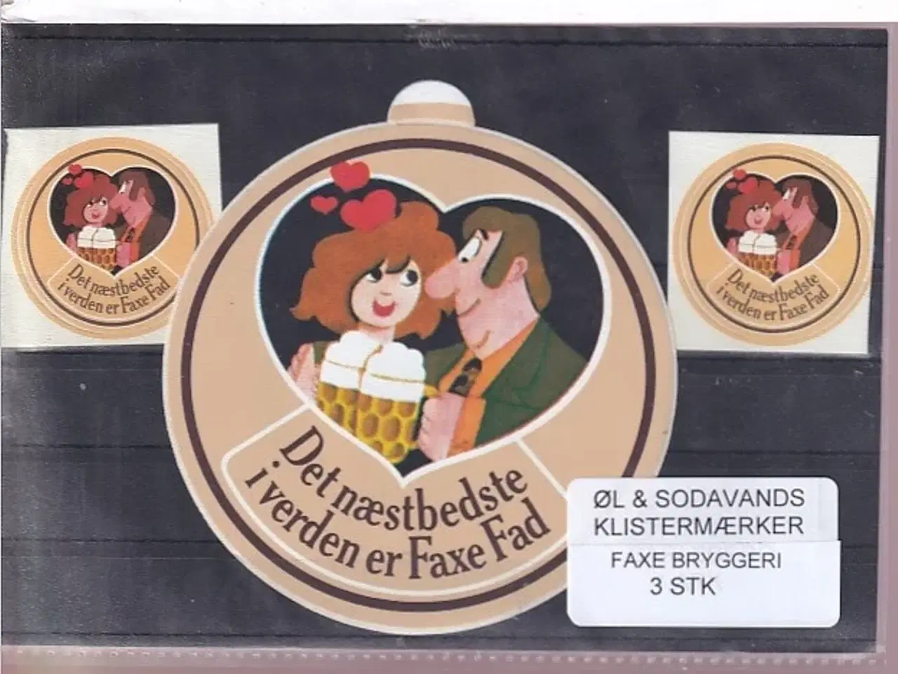 Billede 1 - Øl og Sodavands Klistermærker - Faxe - 3 Stk.