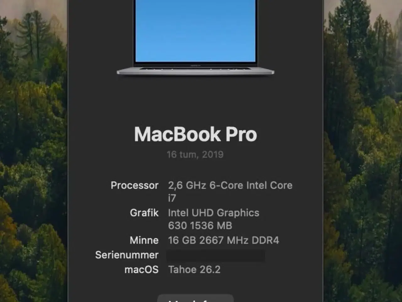 Billede 8 - MacBook Pro 17” (2019) i7 • 16 GB RAM • 512 GB SSD