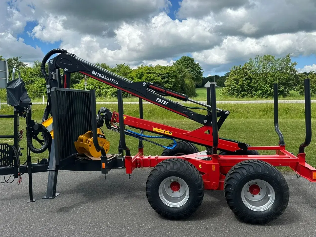 Billede 2 - FTG-Källefall FB100 / FB73T FB 100 Skovvogn med 7,3 m kran