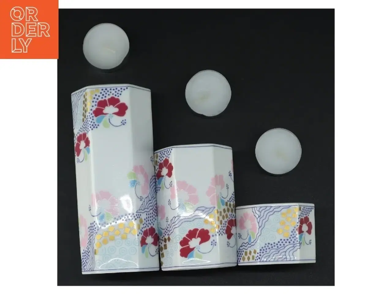 Billede 4 - Porcelænsstager til fyrfadslys fra B&G