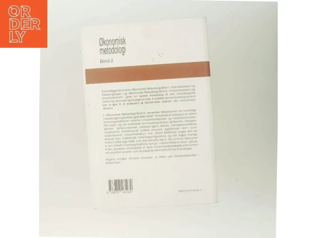 Billede 3 - Økonomisk metodologi af Christian Knudsen (Bog)