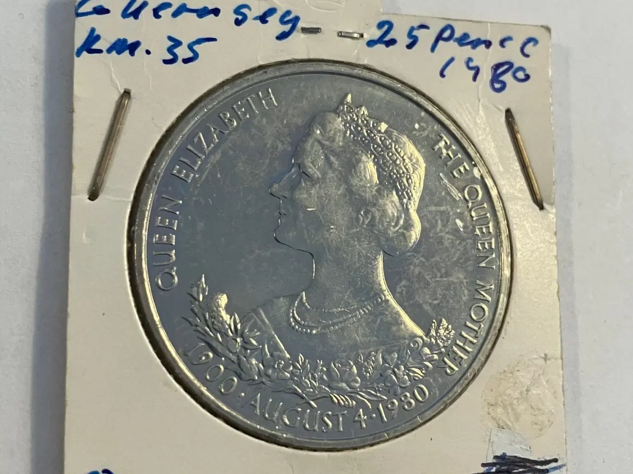 Billede 1 - 25 Pence Guernesey Copper-Nickel 1980