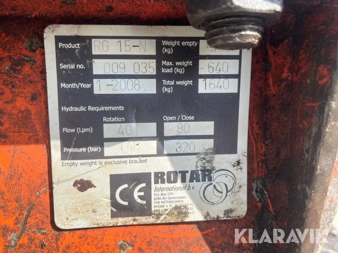 Billede 8 - Materielhåndteringsmaskine Hitachi Zx140W-3 med sortergrab