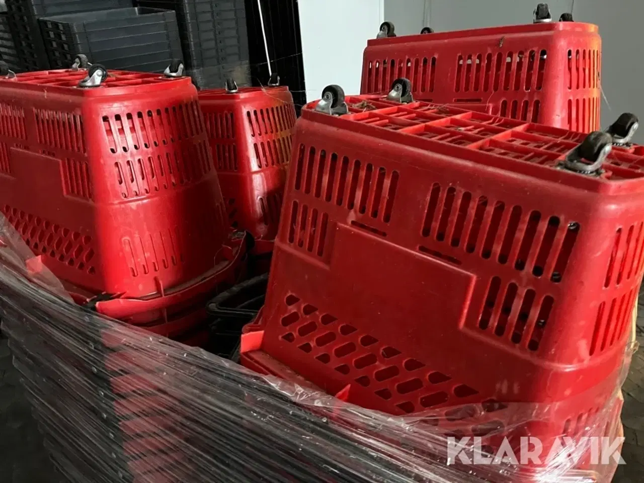 Billede 6 - Indkøbskurve på hjul 1 palle - 129 styk