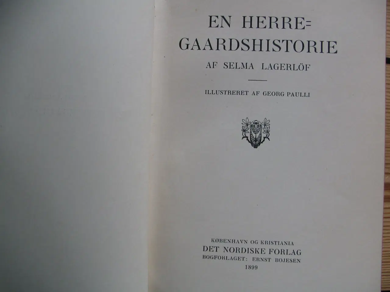 Billede 4 - Selma Lagerlöf. En Herregaardshistorie. fra 1899