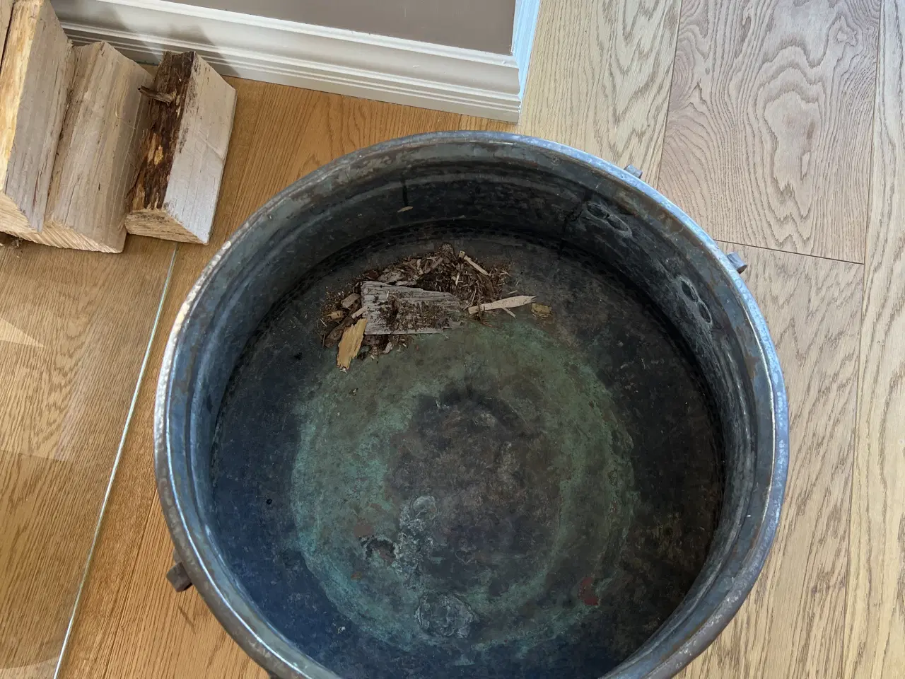 Billede 2 - Kobberspand til evt brænde 