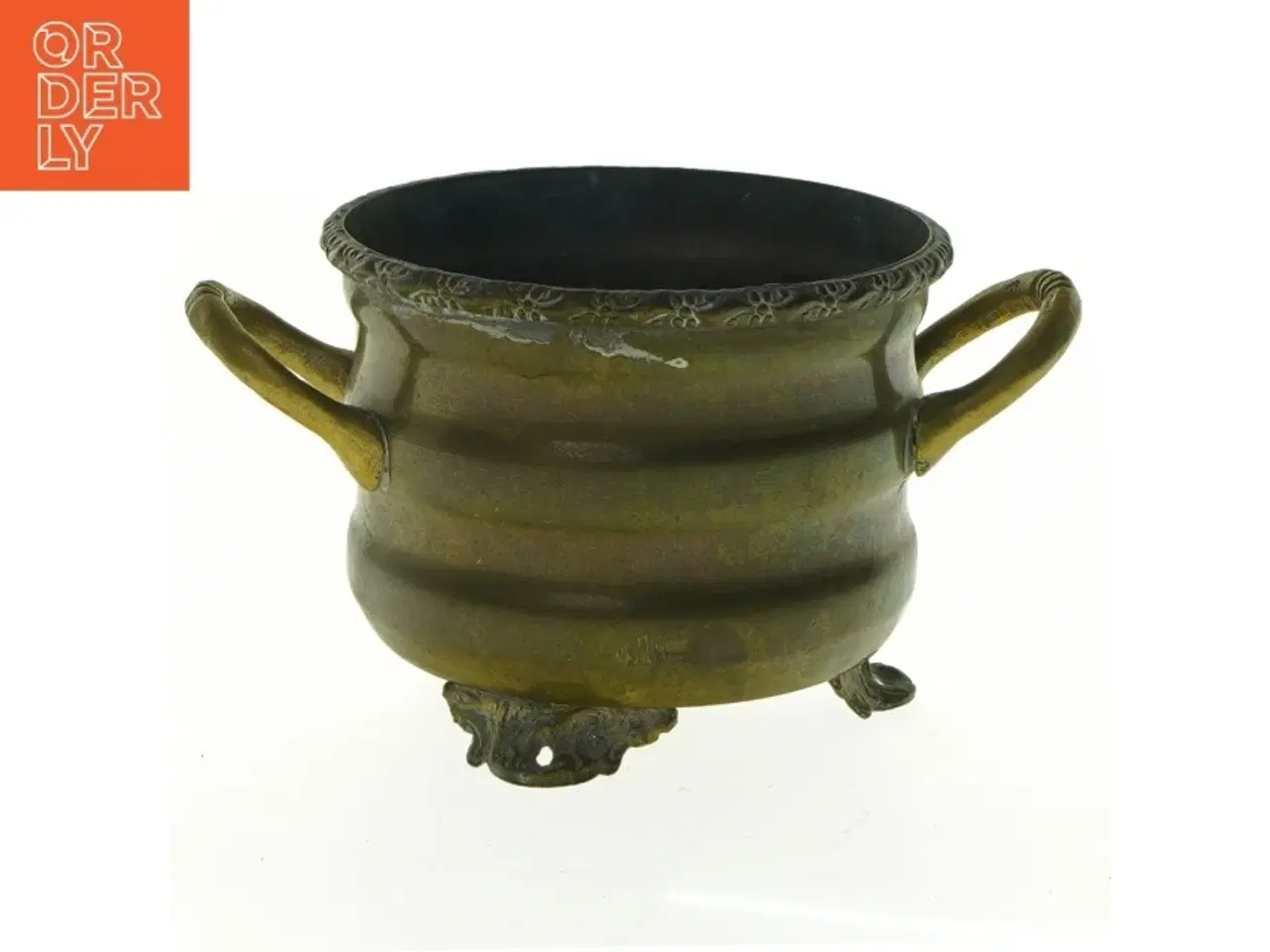 Billede 1 - Vintage messing urtepotte (str. 12 x 9 cm)