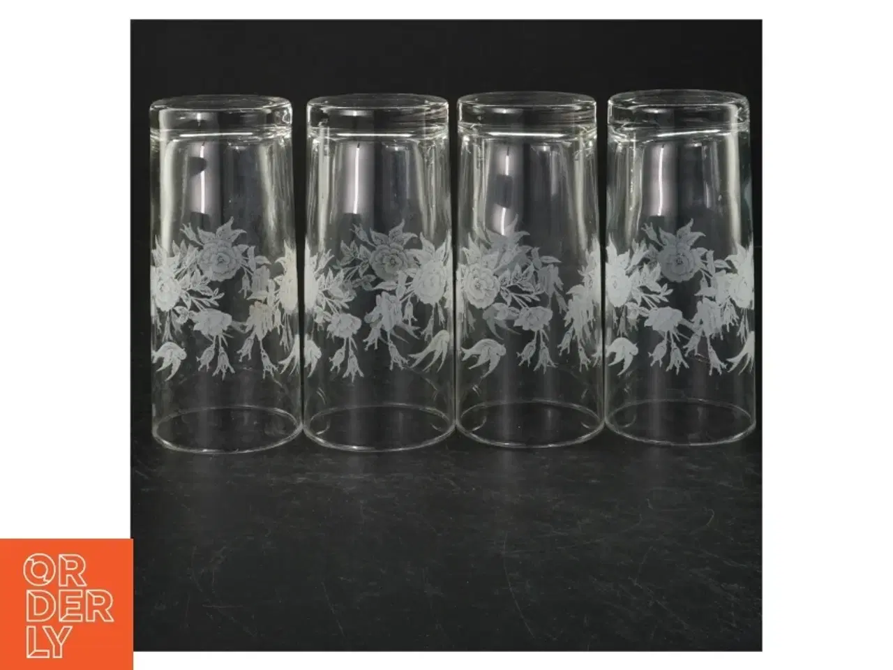Billede 3 - Dekorerede glas vaser (str. Ø 7 cm. længde, 14,5 cm)
