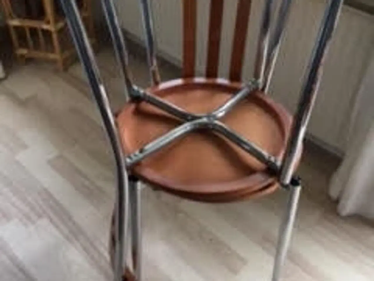 Billede 3 - 175 for 4 spisebordsstole ( kirsebærtræ/stål)