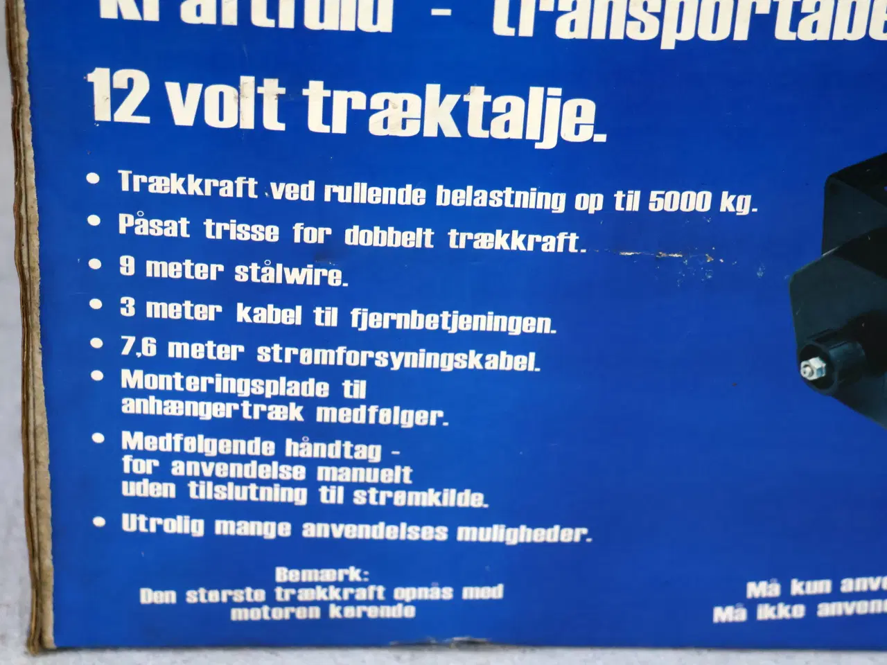 Billede 3 - 5 Tons El-wirespil 12 volt