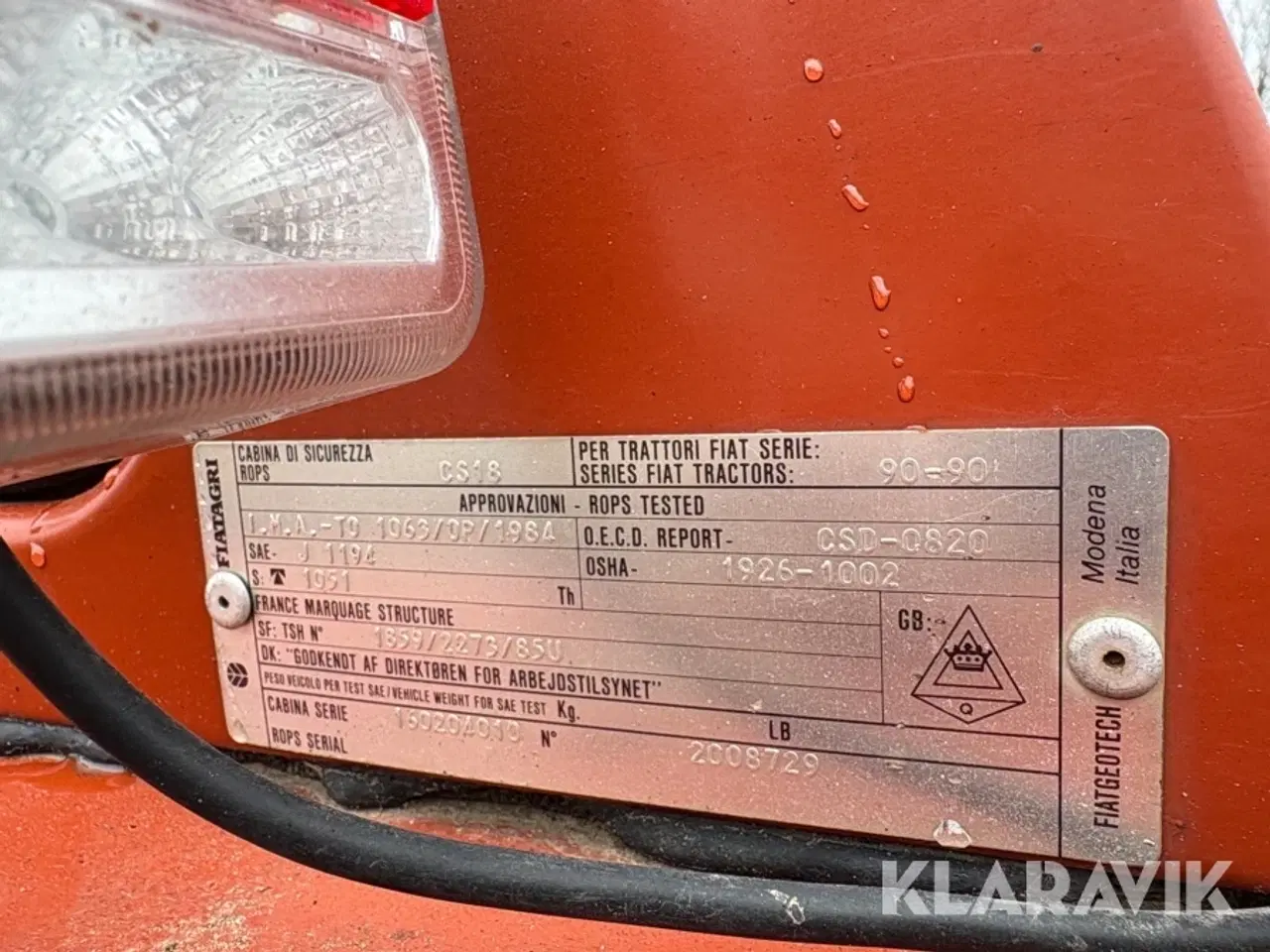 Billede 9 - Traktor Fiat 90-90