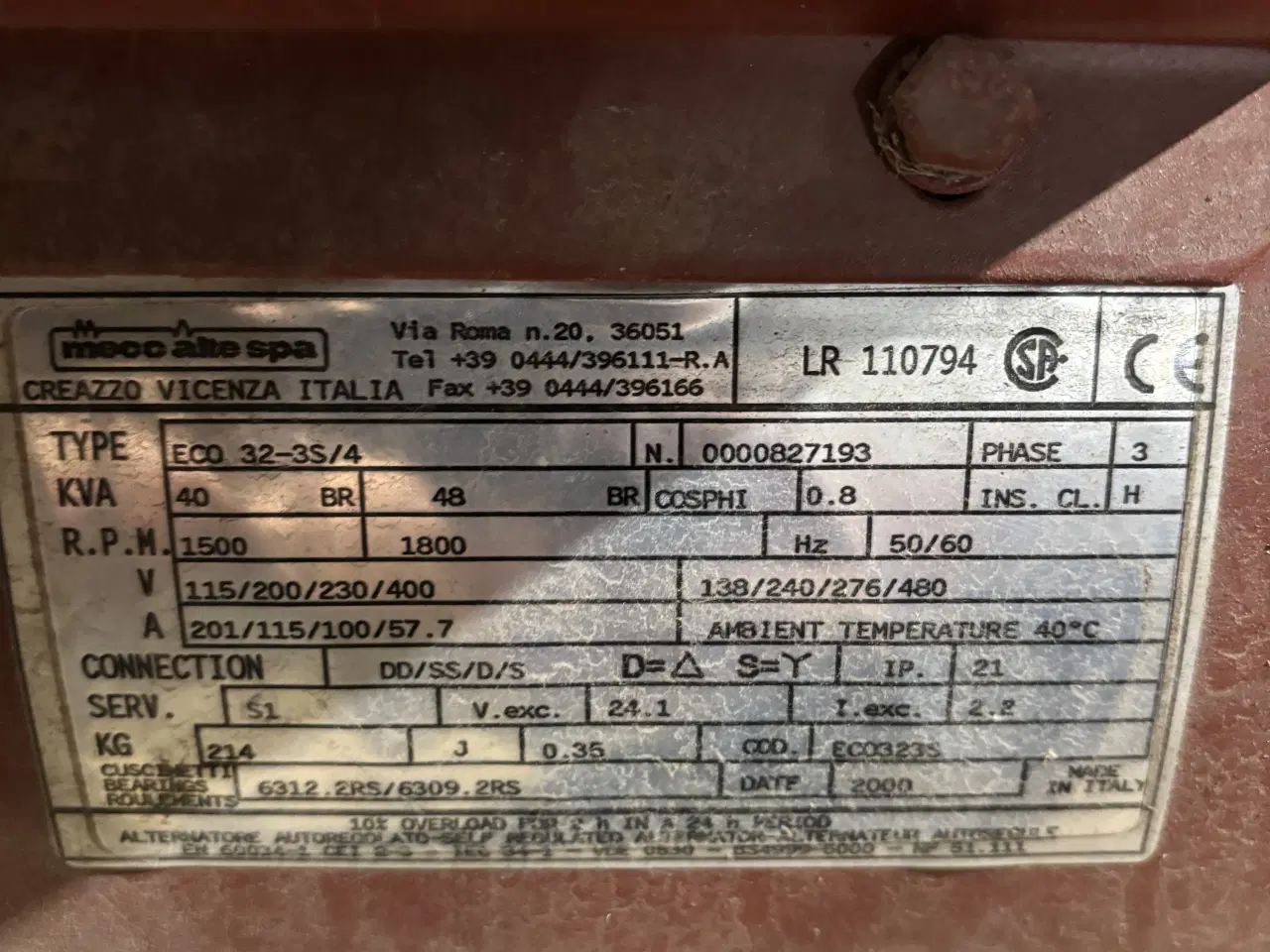 Billede 5 - Generator PTO 40kva