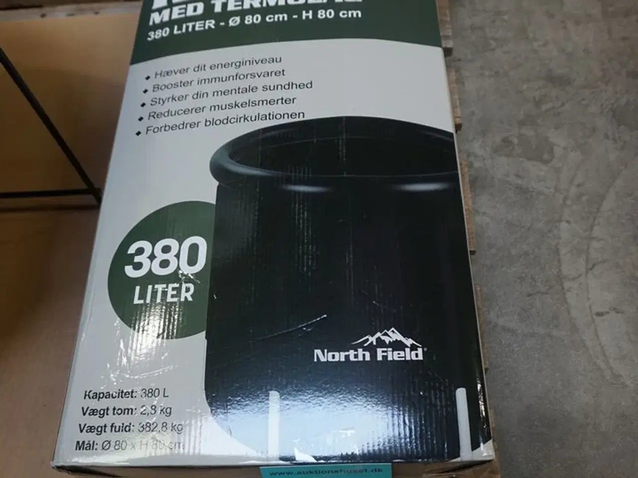 Billede 3 - North Field isbad med termolåg 380L. Ø: 80 cm
