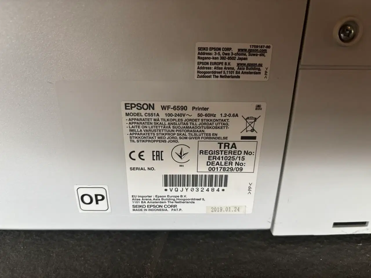 Billede 7 - Printer EPSON WORKFORCE PRO WF-6590