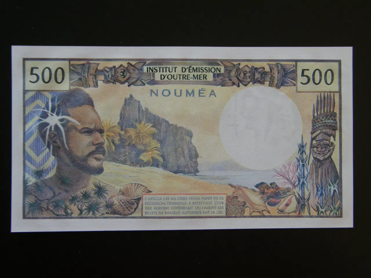 Billede 2 - New Caledonia  500 Francs 1969-92  P60d  Unc.