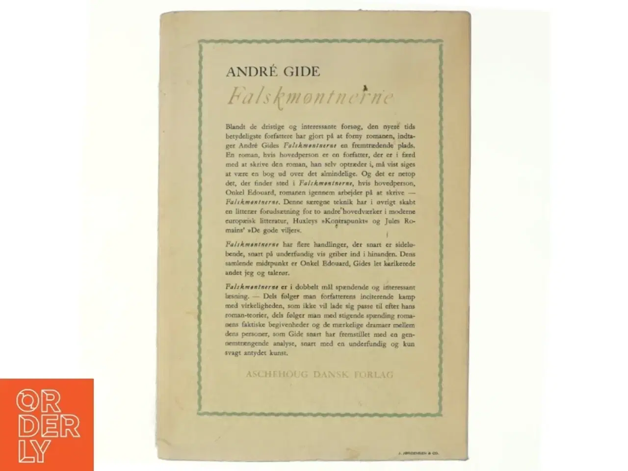 Billede 3 - Falskmøntnerne af André Gide (bog)