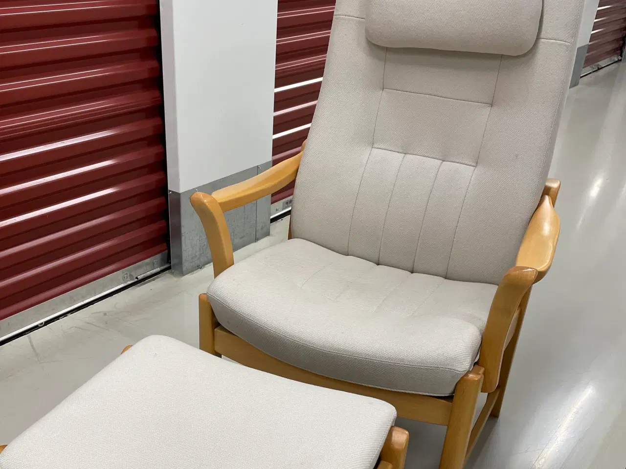 Billede 1 - Farstrup Otiumstole med skammel 2 stk med