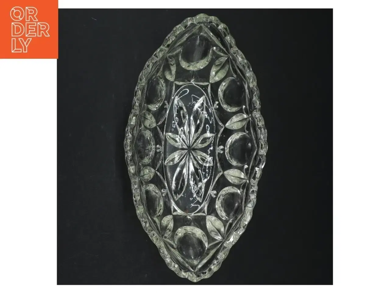 Billede 3 - Glasskål, gammel (str. 23 x 12 cm)