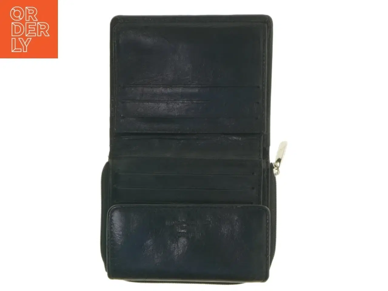 Billede 3 - Sort læderpung fra Belsac (str. 11,5x9 cm)