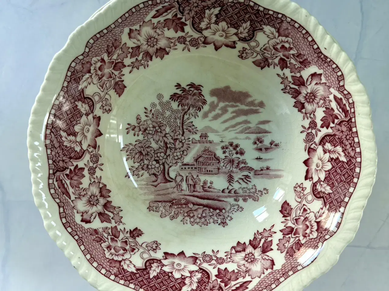 Billede 6 - Enoch Wood’s English Scenery – komplet stel i rød 