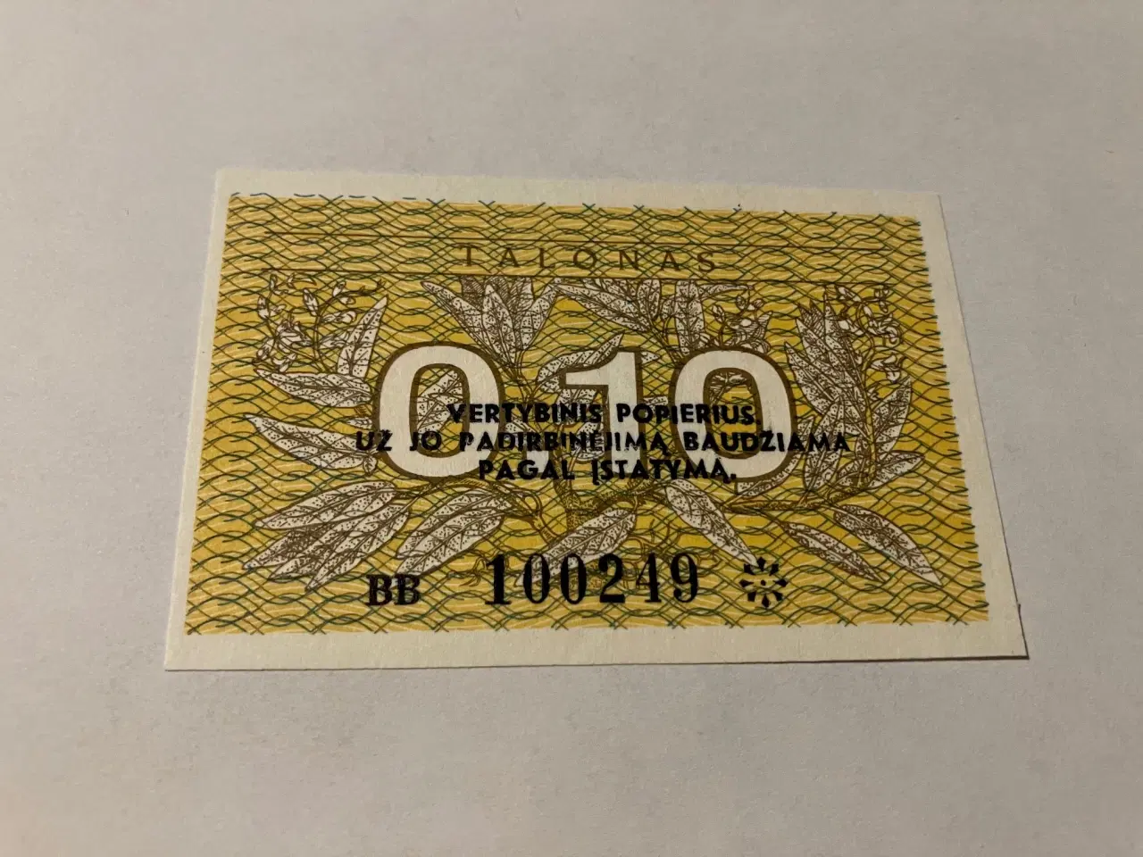 Billede 1 - 0.10 Talonas Lithuania