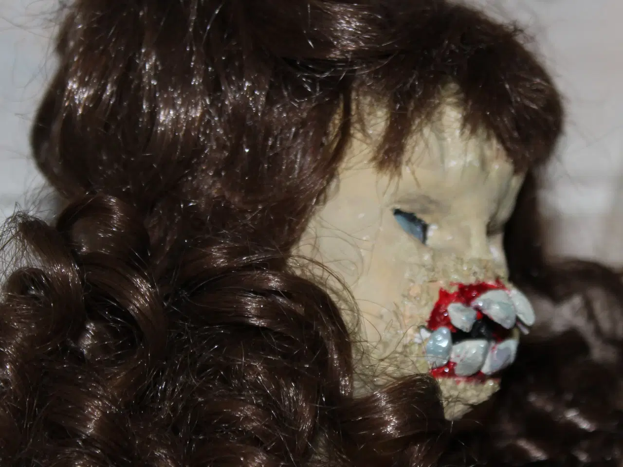 Billede 3 - Halloween Creepy Reborn porcelænsdukke Olga