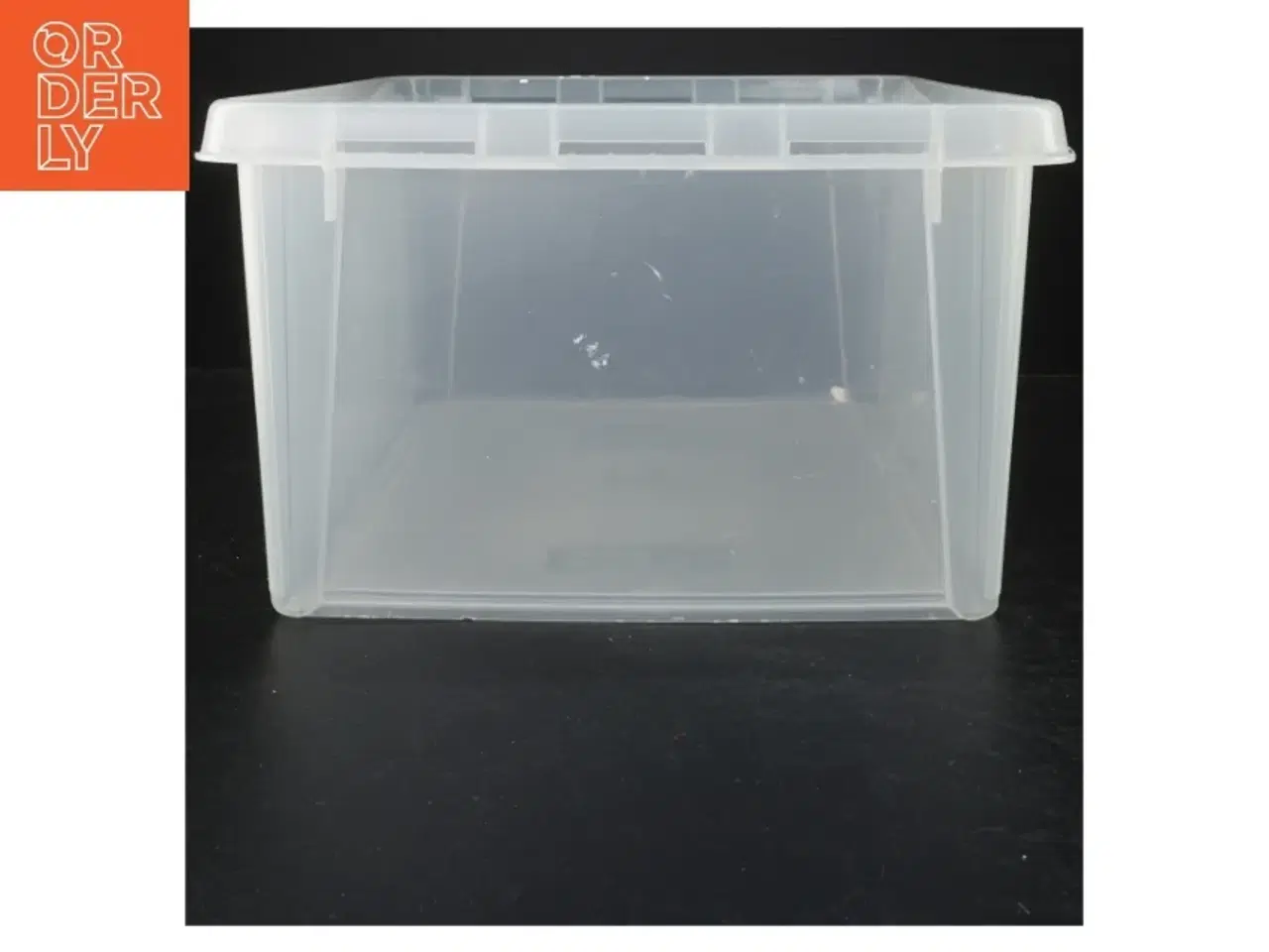 Billede 2 - Gennemsigtig opbevaringskasse fra Smartstore (str. 37x28x17 cm)