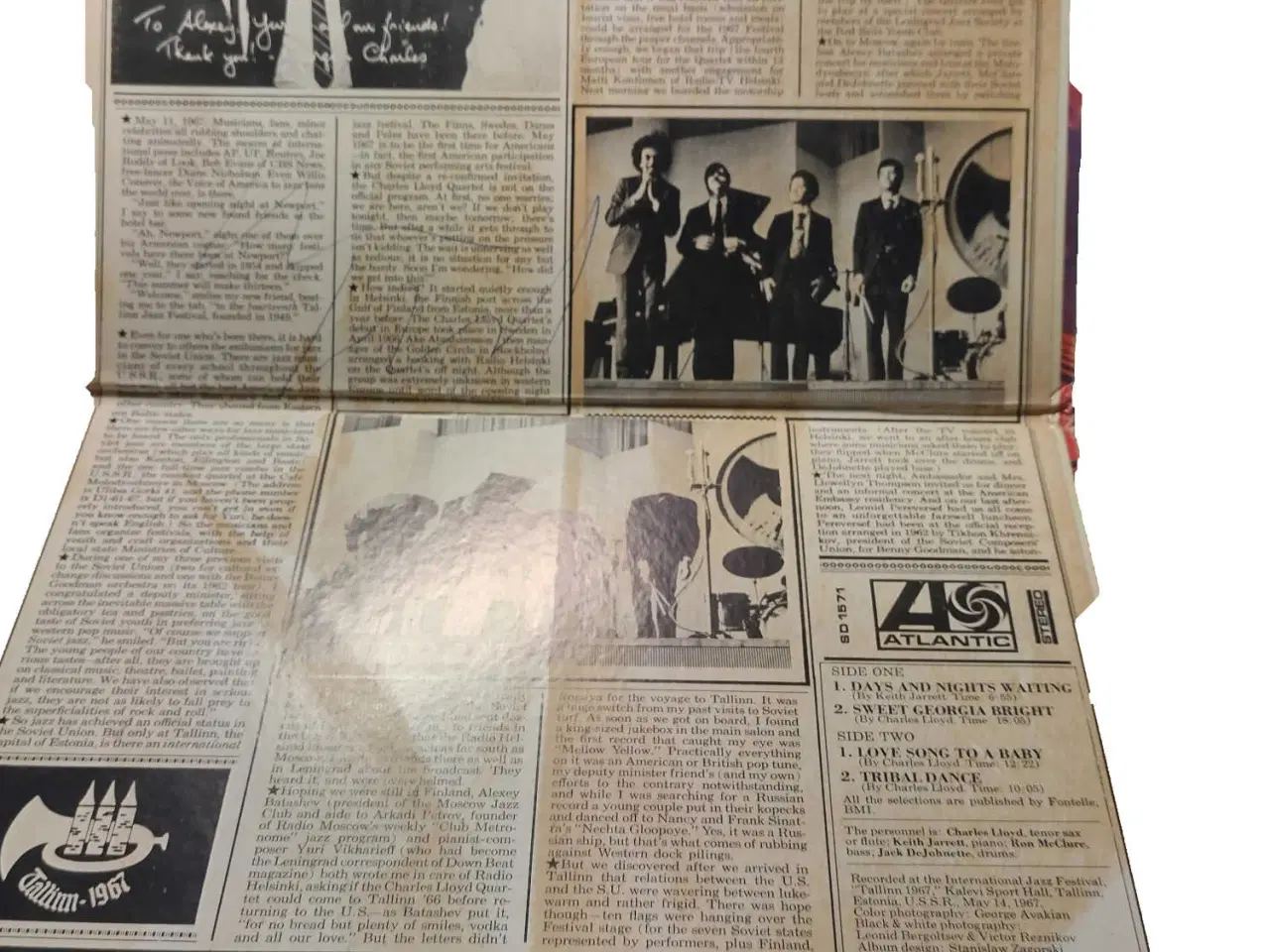 Billede 2 - Charles Lloyd "in the Soviet Union" - vinyl LP