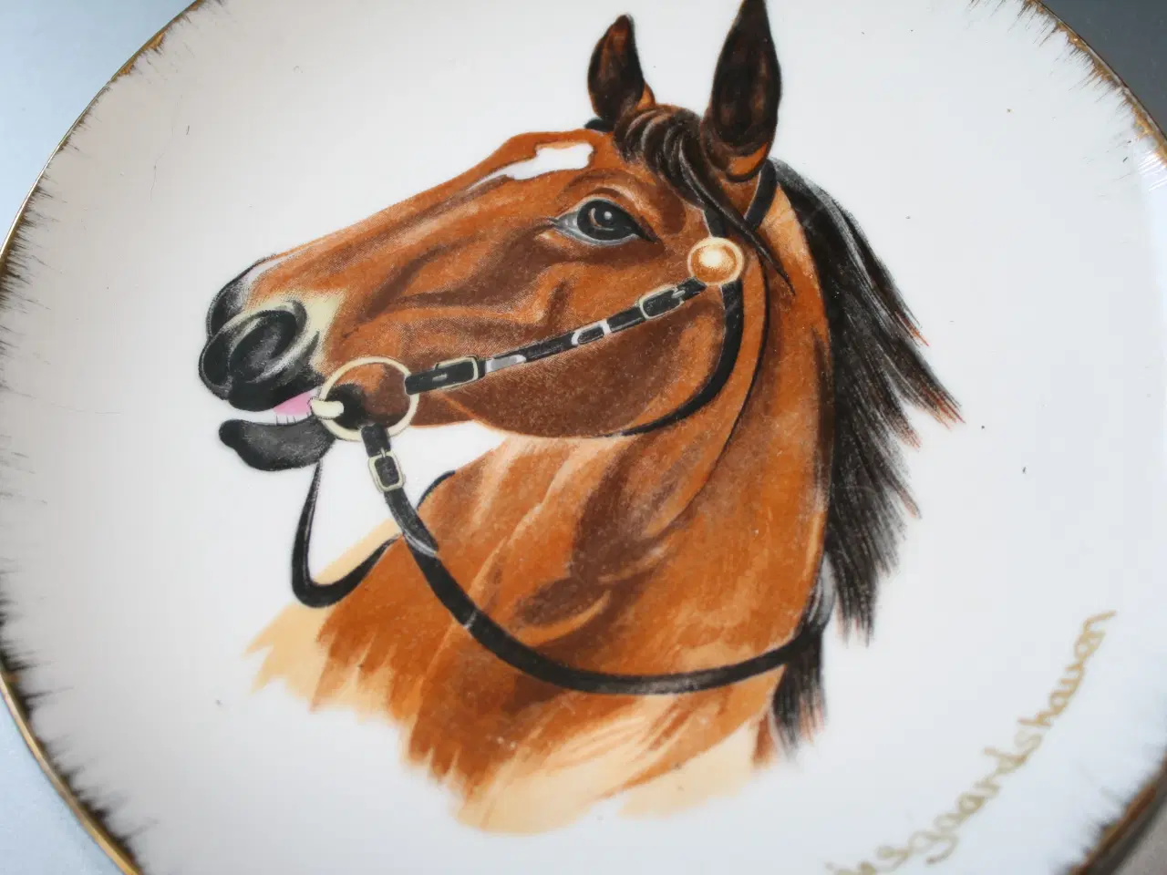 Billede 4 - Platte med hest