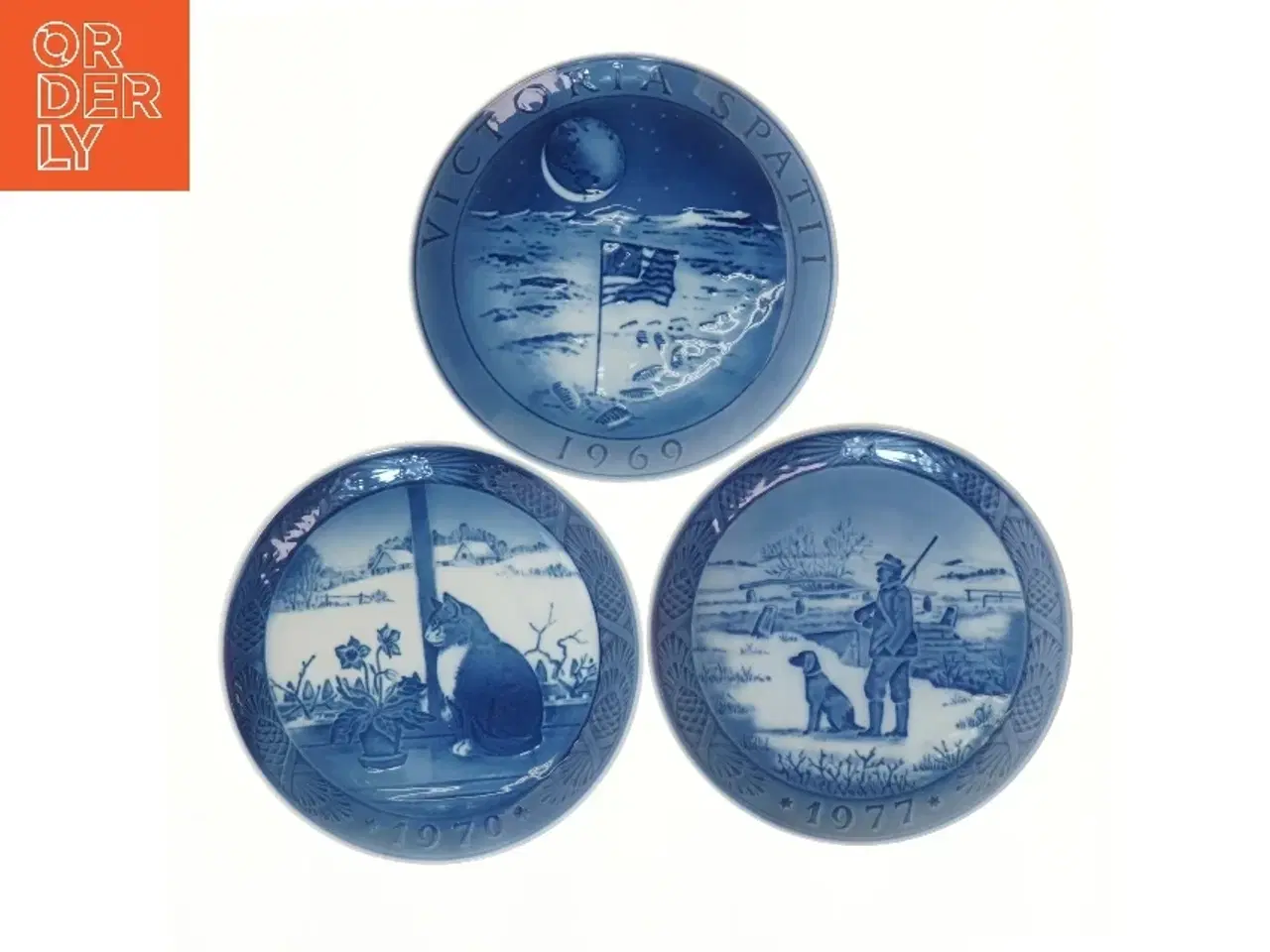 Billede 1 - Royal Copenhagen juleplatter fra Royal Copenhagen (str. 18,5 cm)