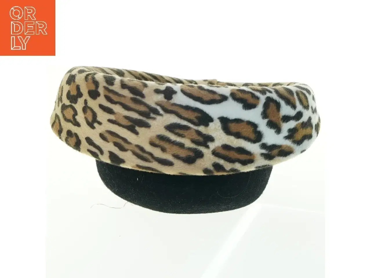 Billede 2 - Hat med leopardprintet bånd(str. 21x24x13 cm)