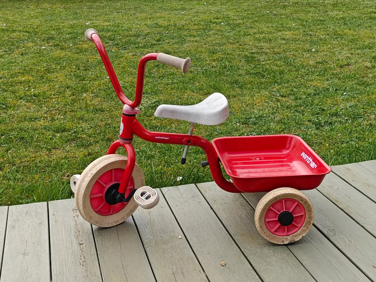 Billede 1 - Winther Børnecykel med lad